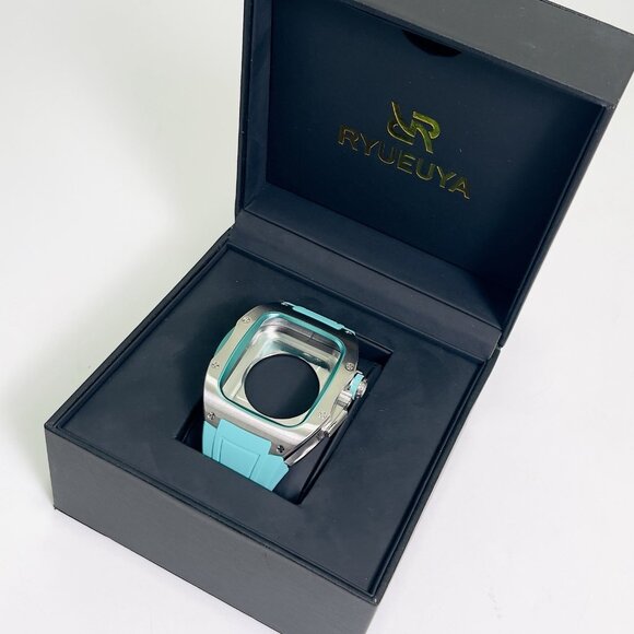 Luxury Rugged Metal Case Band for Apple Watch 9/8/7/SE/6/5/4 44/45mm - Picture 9 of 9